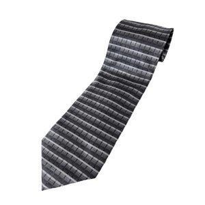 Croft & Barrow Men's Gray Silk Necktie Geometric Patter 59" Tie